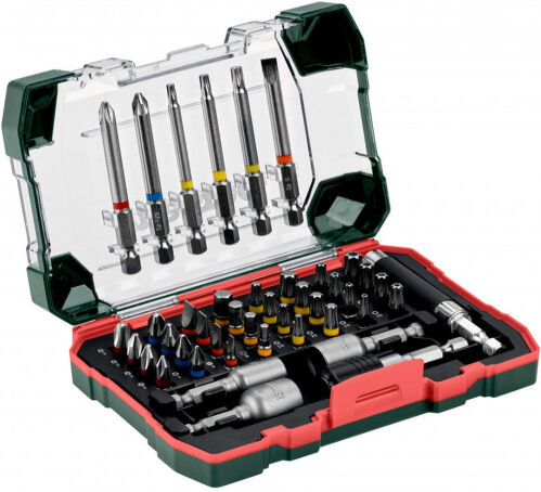 Metabo Coffret d’accessoires SP 43 pieces – jeu d’embouts et de douilles, 626719000