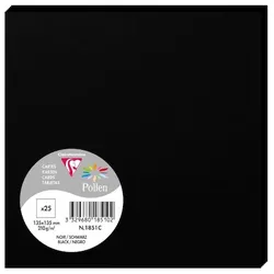 Pollen 250x Karte Pollen 135x135mm 210g - Schwarz 1851C