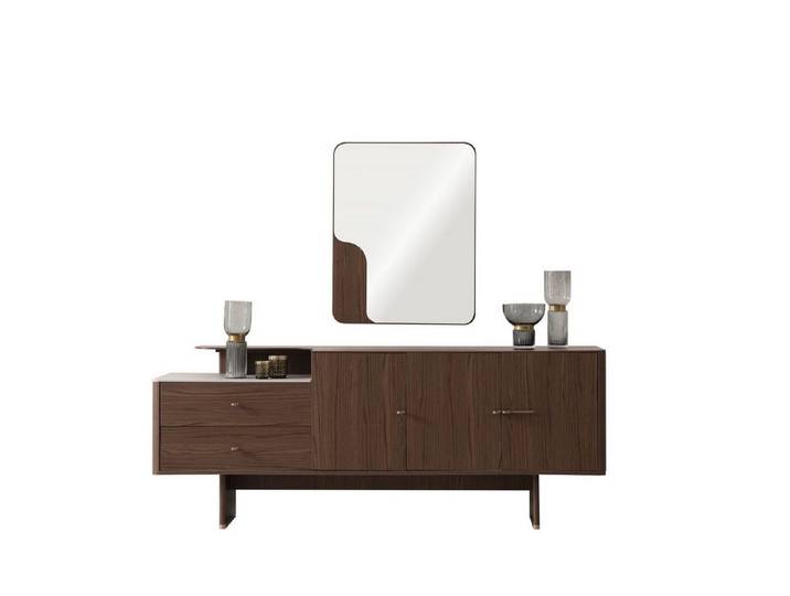 Xlmoebel Sideboard Luxuriöser Brauner Wohnzimmerschrank für stilvolle Aufbewahrung, Made in Europa