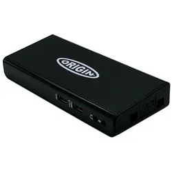 Origin Storage Origin USB3 Port Replicator EQV to HP 3005pr (USB-C), Dockingstation + USB Hub, Schwarz