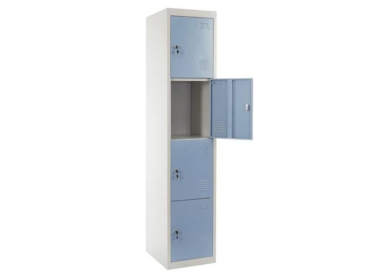 Caisson a tiroirs casier serrures en metal 180x38x45cm bleu 04_0001648