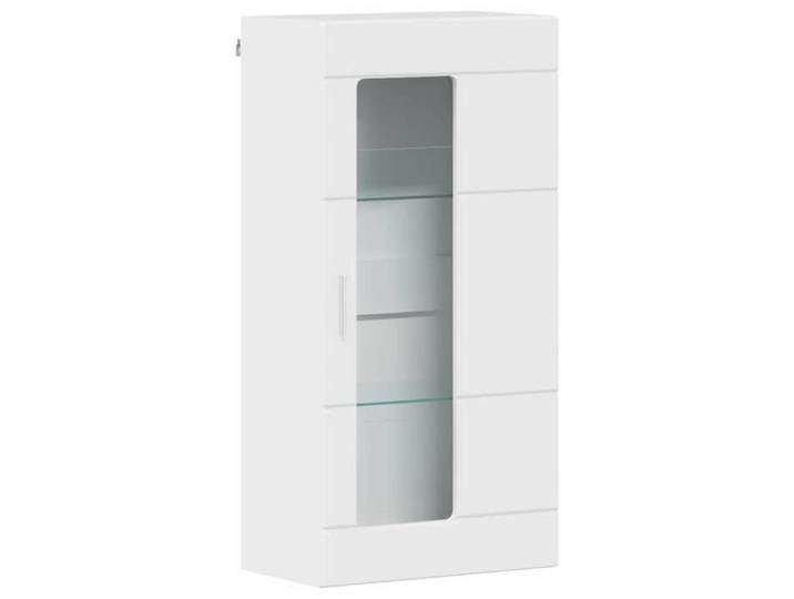 Blanc BUFFET salon-séjour - Cabinet en Bois - avec stockage Blanc brillant 50x29x100 cm m8785