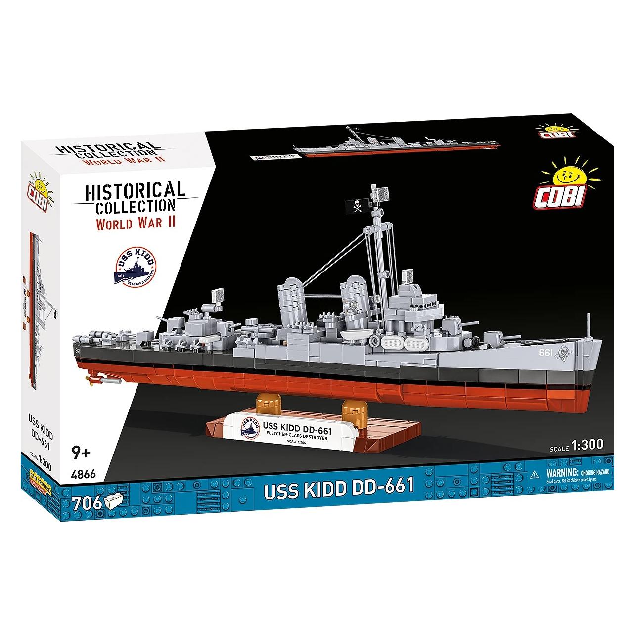 Cobi 700 PCS HC WWII /4866/ USS Fletcher Class Destroyer/ (COBI-4866)