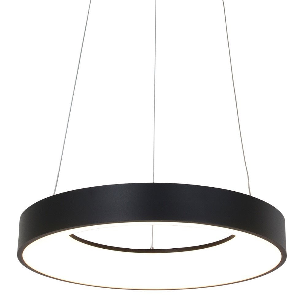 Steinhauer Led hanglamp Ringlede zwart Ø 48 cm