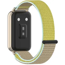 Techsuit - Watchband (W054) - Honor Band 11 / Band 11 Pro - Sandy Gold (Metall, Nylon), Uhrenarmband, Gold, Grün
