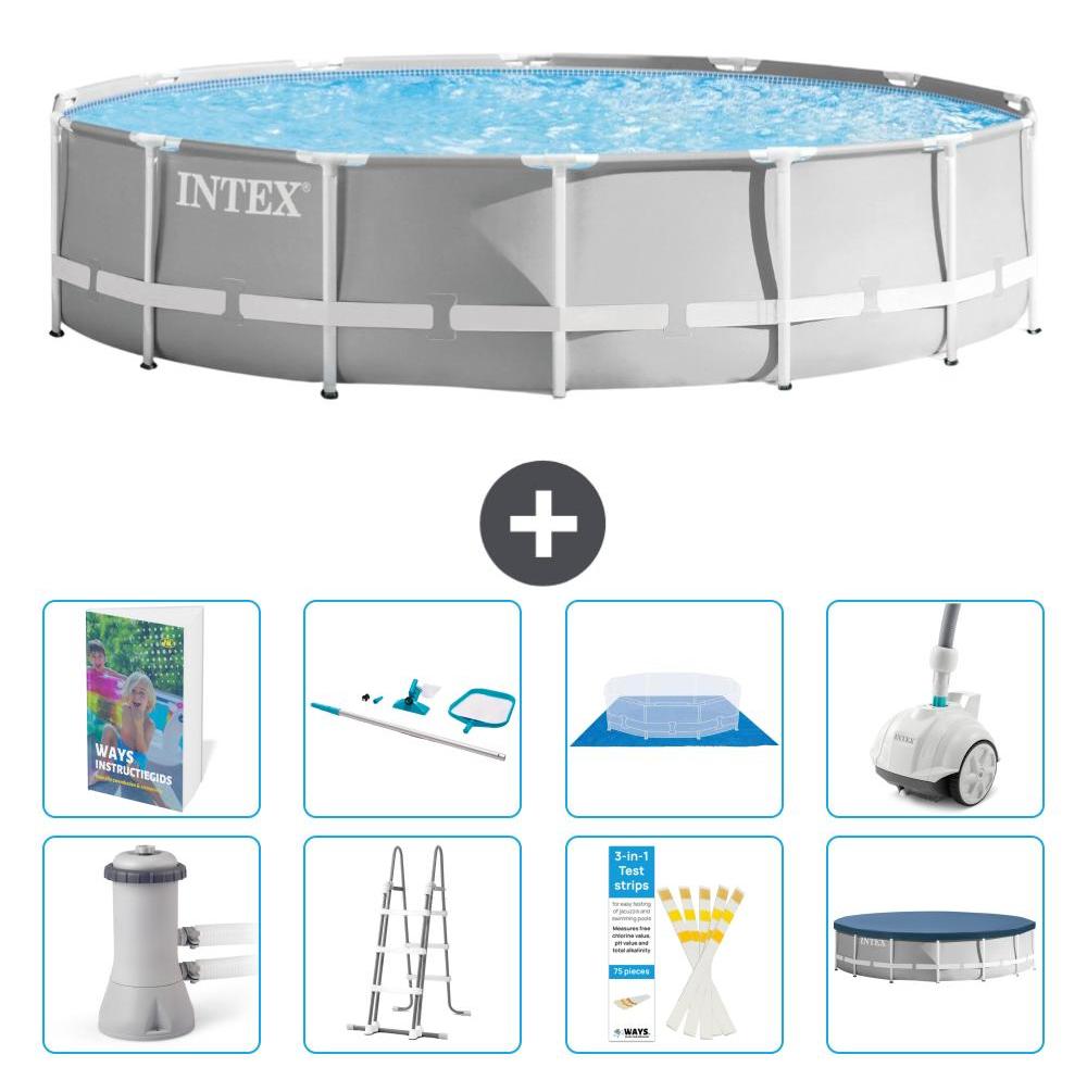 Prism Frame Pool Rund - 427x107 cm - 7-teilig S605