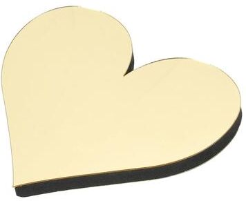 Uplift Picks Light Gold Acrylic Mirror Letters For Stylish Personalized Wall Decor Display heart Shape