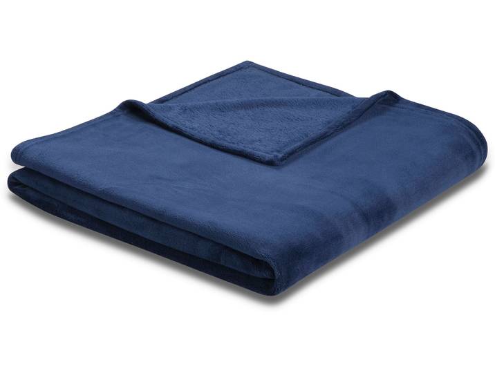 Wohndecke BIEDERLACK King Fleece , blau (marine), B:150cm L:200cm, Polyester, Wohndecken, Wohndecke, leicht, Kuscheldecke
