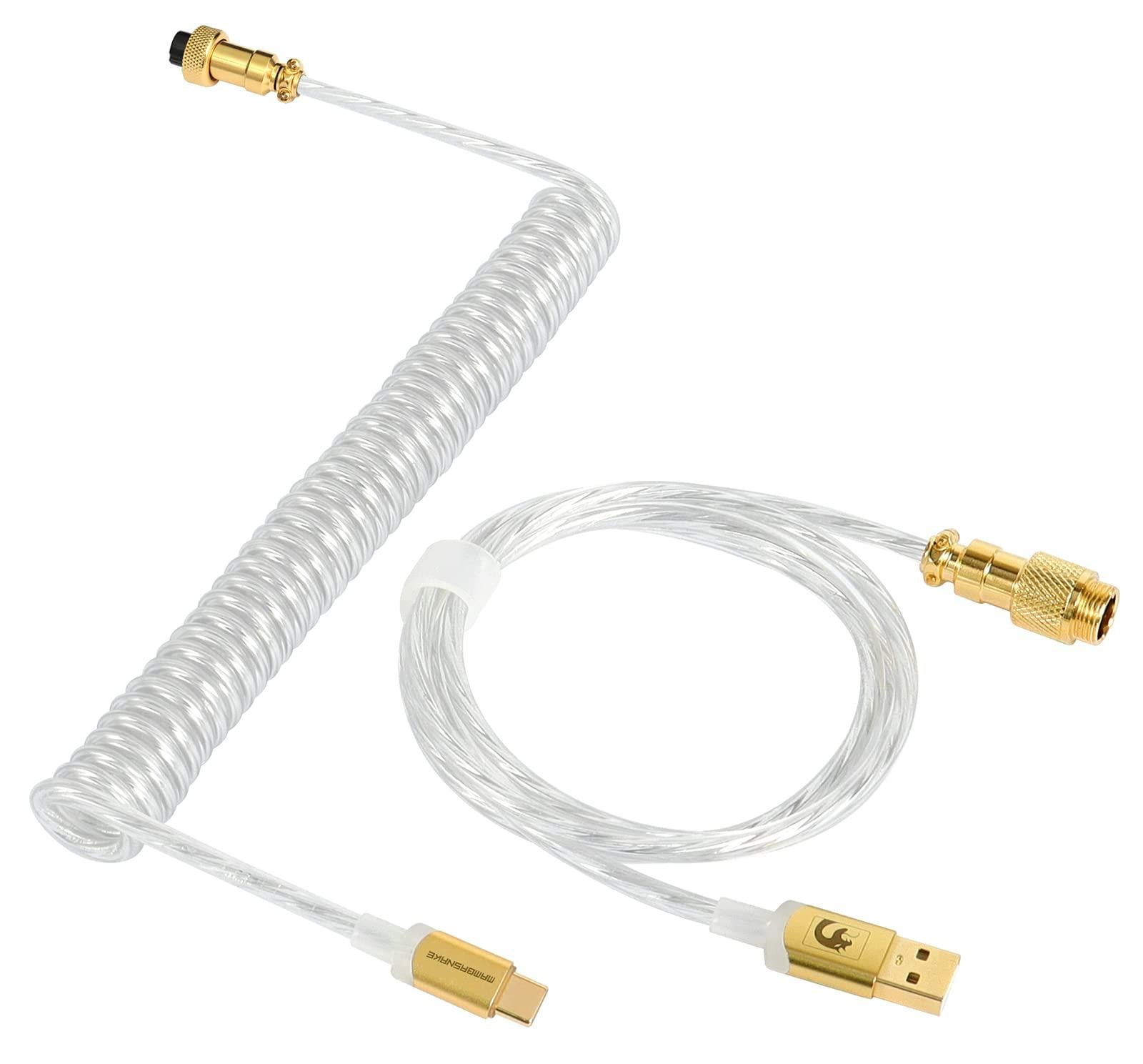 Selius Opgerolde Toetsenbord USB-C Kabel met 8000Hz Polling-rate