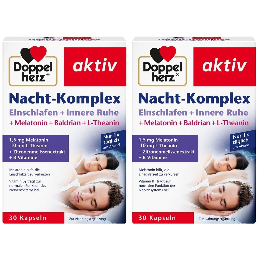Doppelherz Nacht-Komplex Kapseln 2x 2x30 St