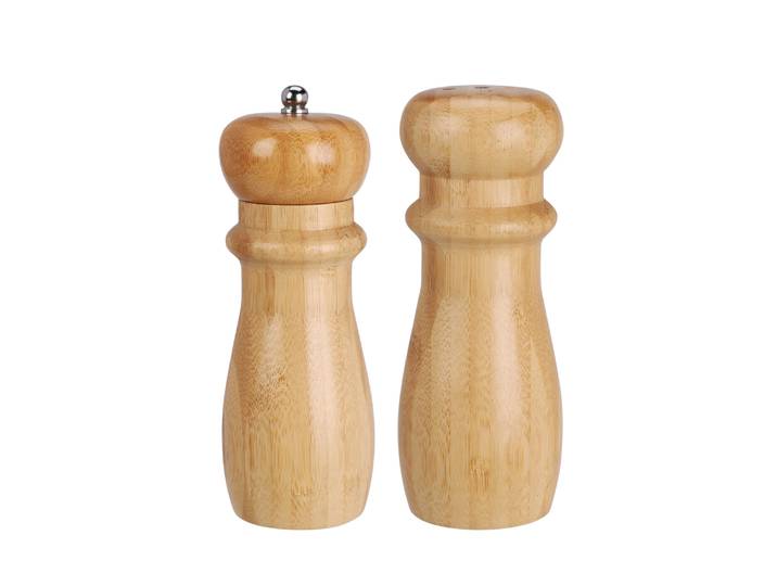 Salzstreuer und Pfeffermühle Bambus 16 cm