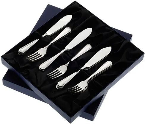 Arthur Price of England Chester Sovereign Stainless Steel Set of 6 Pairs of Fish Eaters