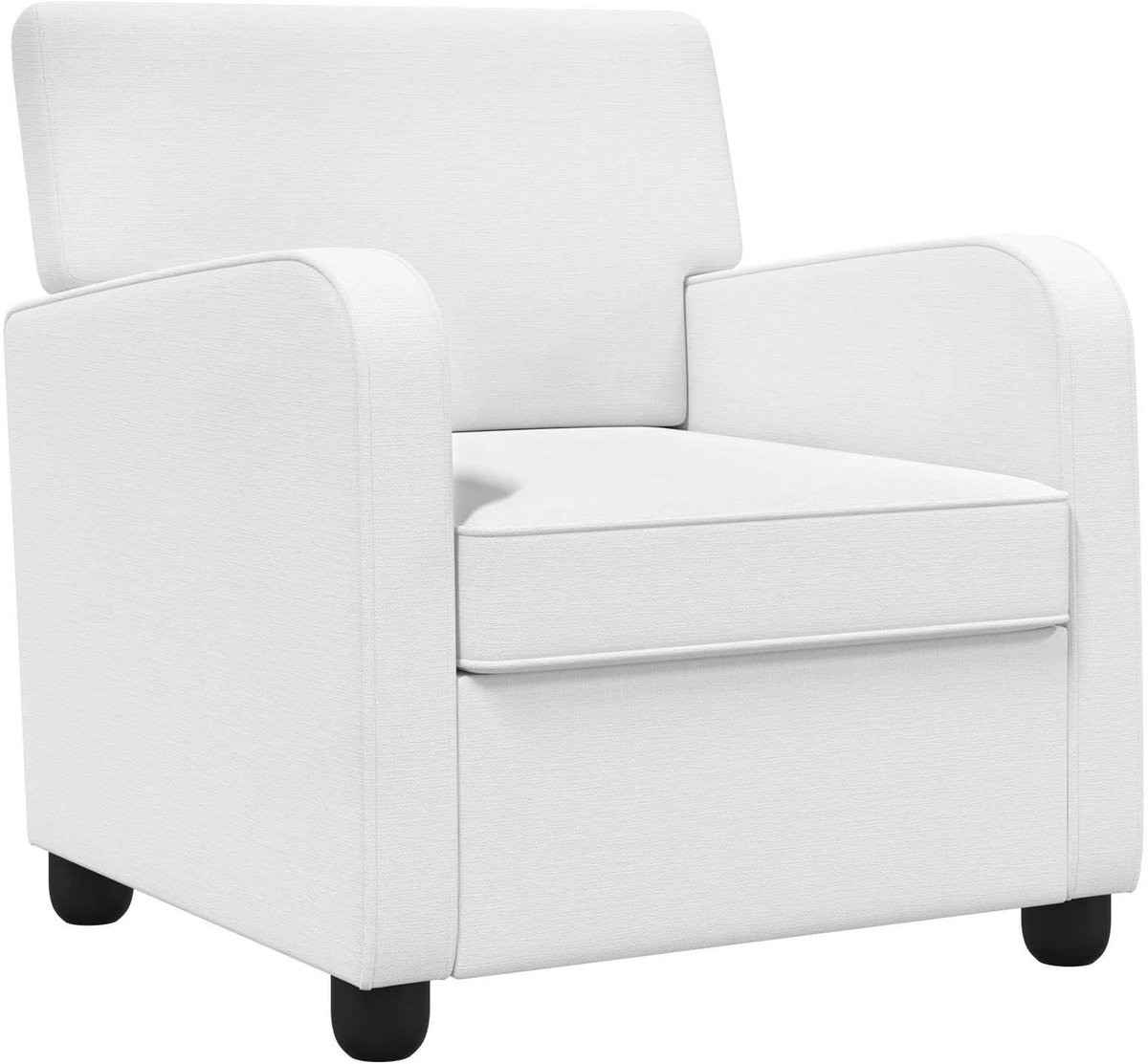 vidaXL Moderne Lounge Fauteuil - Wit - Stof