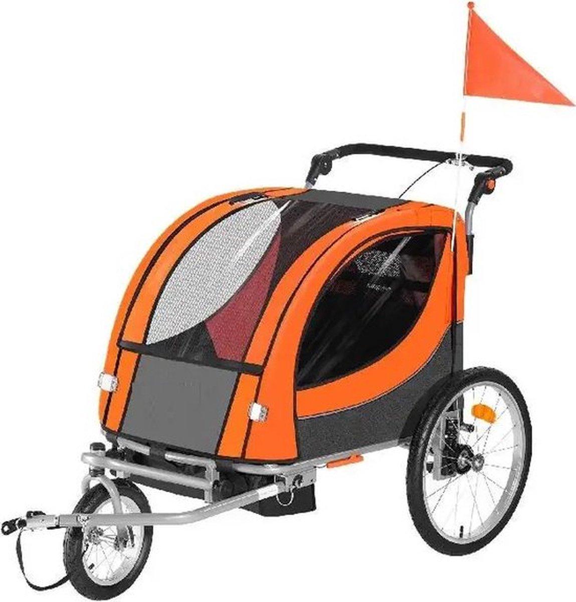 Fahrradanhänger - Fahrradanhänger - Fahrradanhänger für Kinder - Kinderfahrradanhänger - Fahrradanhänger - Doppelsitz-Anhänger