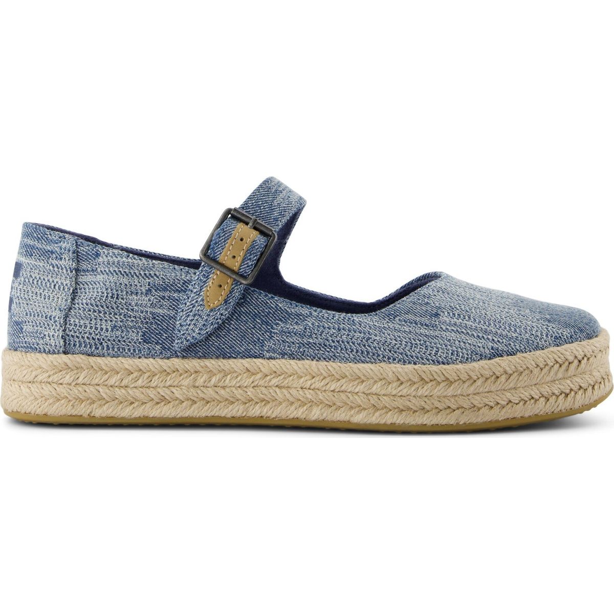 Toms Carolina Mary Jane dark sky textured denim 42 10021873-42