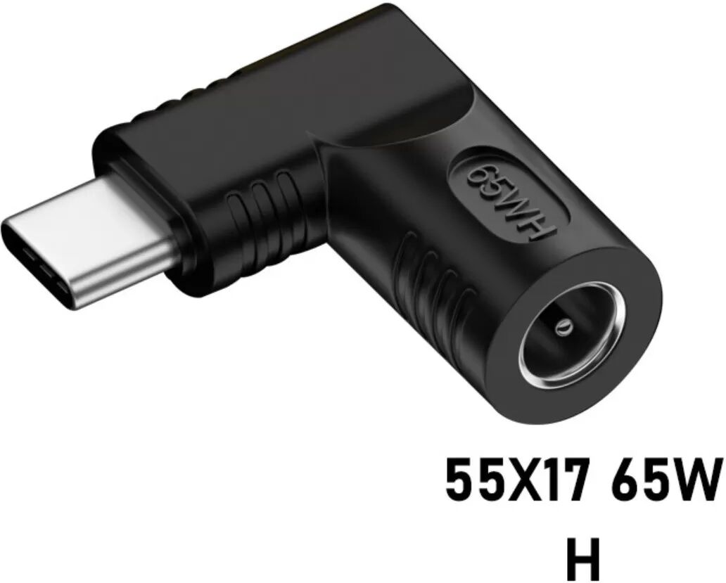 INF 65W DC Buchse auf USB Typ-C Stecker Adapter - Power Delivery Laden