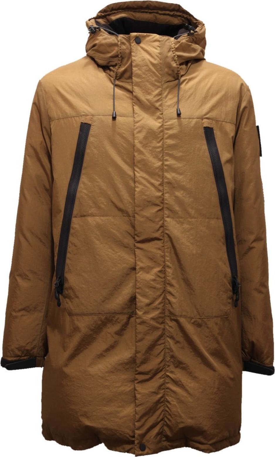 2482AI giubbotto uomo OUTHERE man down padded jacket brown/green