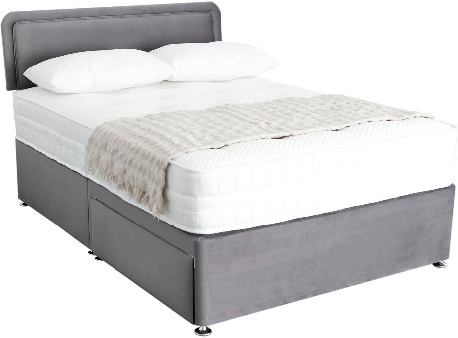 Marlow Home Co. Wile Upholstered Headboard Steel/Velvet Kingsize (5')