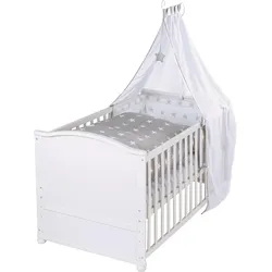 BABYBETT Sterne 2 70 x 140 cm inkl. Textilien