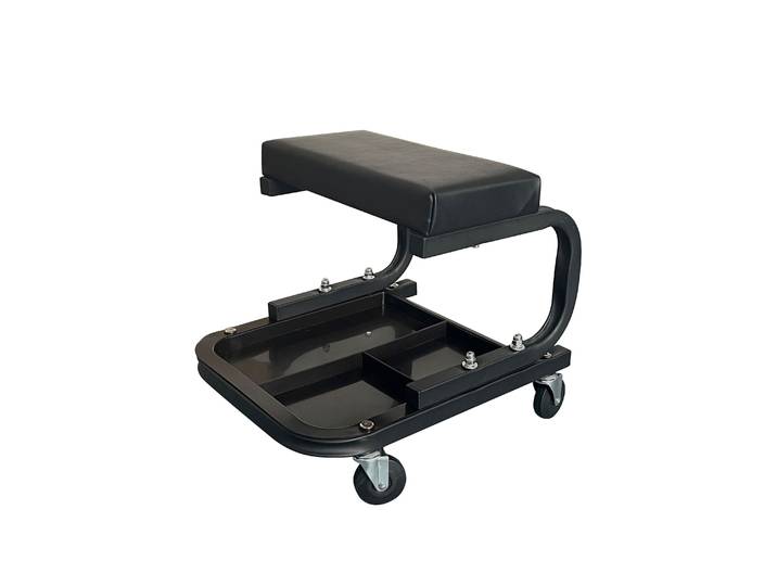 Werkstatt Rollhocker schwarz