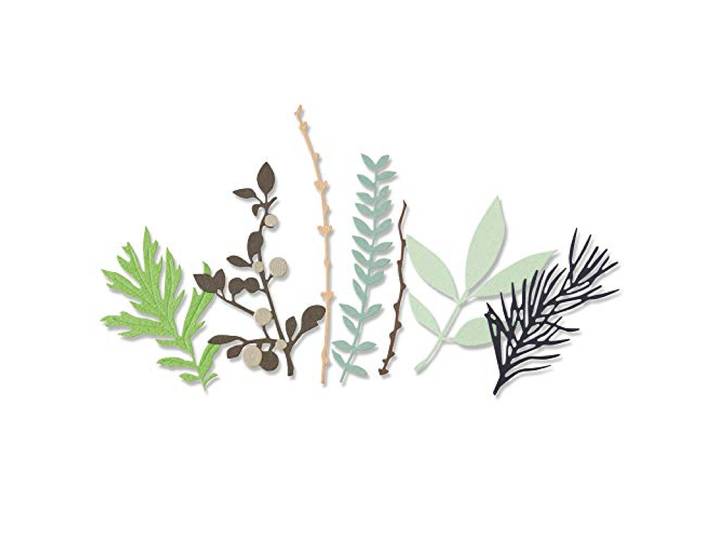 THINLITS DIE SET 9PK HIDDEN LEAVES BY SOPHIE GUILA