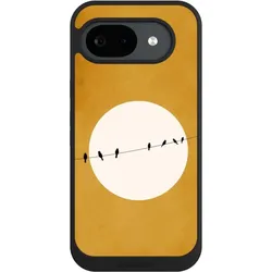 Nivocase Handyhülle für Google Pixel 10a Hülle NIVOpure Case Schwarz Mond Nacht Vogel (Google Pixel 10a), Smartphone Hülle, Schwarz
