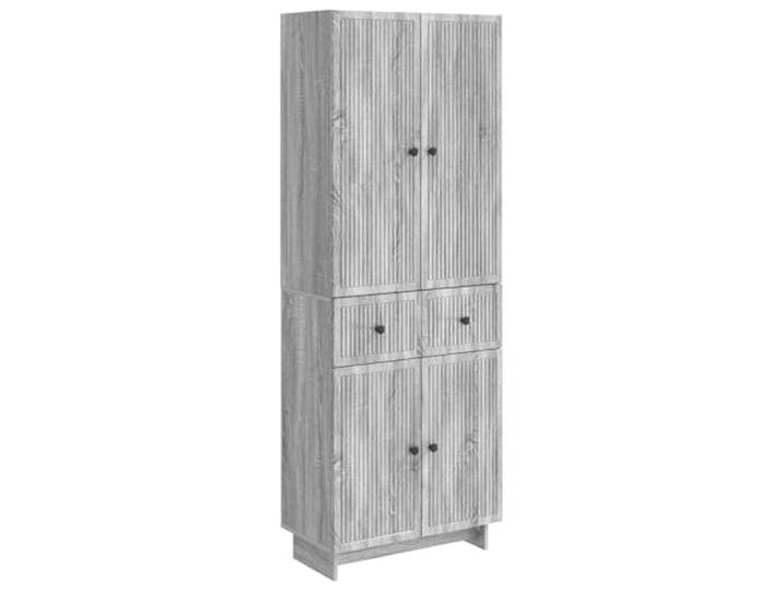 PUGYNBK Schrank-Set, 2-teilig, aus technischem Holz Vielseitiges Design, wetterfest, einfache Reinigung, ideal für Garten und Terrasse