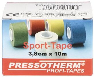 Pressotherm Sport-tape 3,8cmx10m schwarz