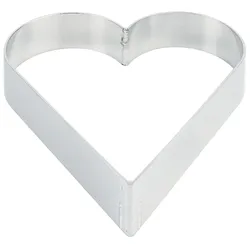 Contacto Tortenring HERZ 20 cm, Aluminium