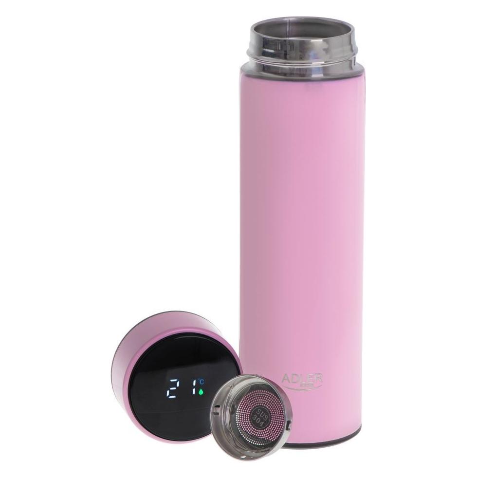 Adler AD 4506p Thermal flask, LED, 0.473 L, Pink (0.47 l) (AD 4506p)