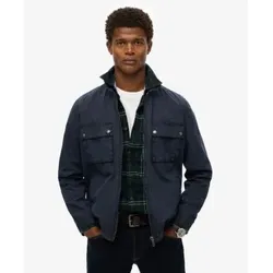 Superdry für Herren. M4010930A Marineblaue Essentials-Jacke (L), Lässig, Baumwolle