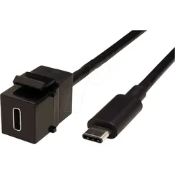 BACH 917.1212 - Keystone Modul, USB Typ C Buchse / Stecker, 0,5 m