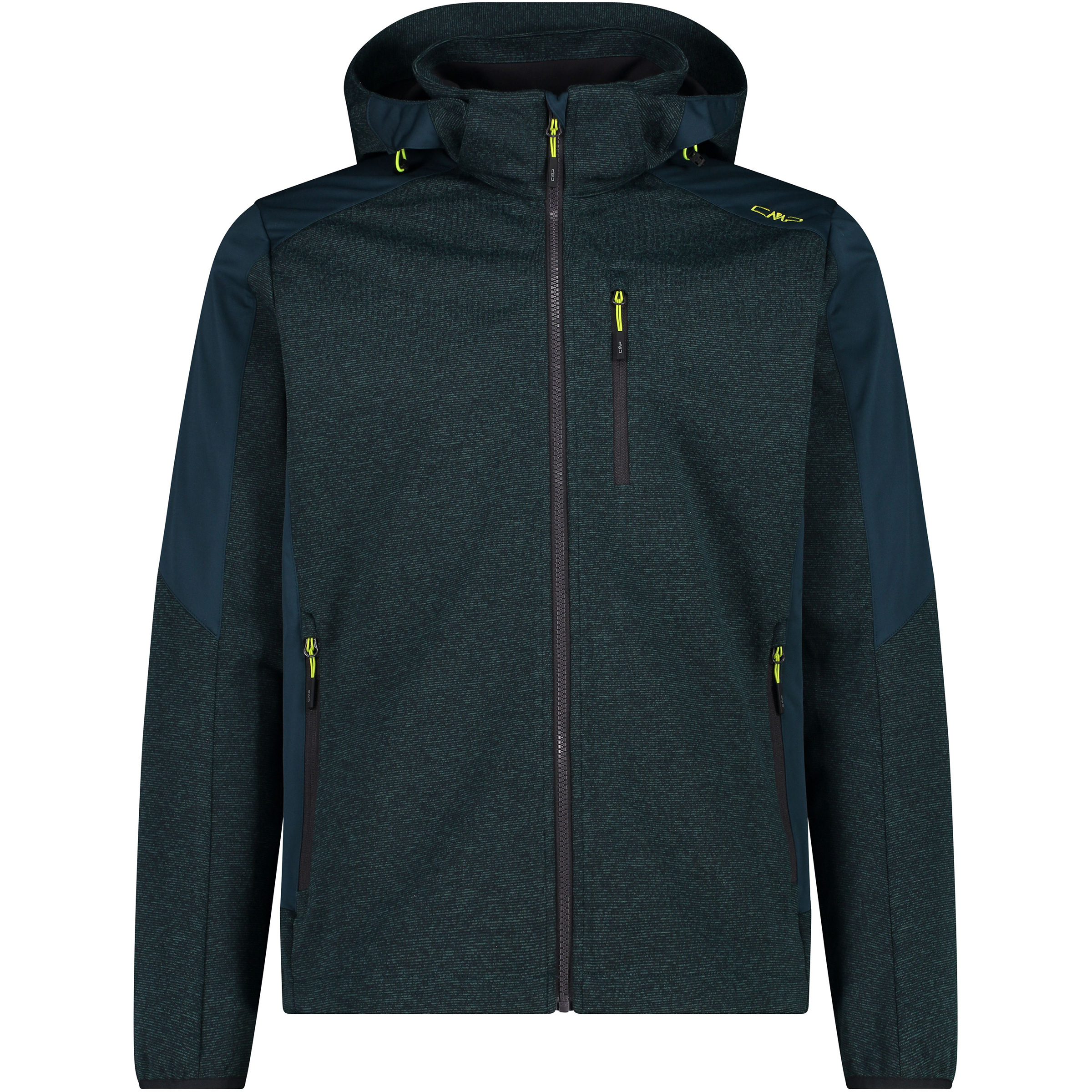 CMP Zip Herren Softshelljacke tuerkis Größe XXL Trekking Wasserabweisend Wasserabweisend