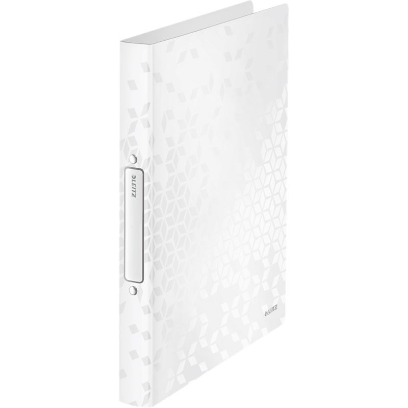 LEITZ WOW Ringbuch 2-Ringe perlweiß 3,2 cm DIN A4