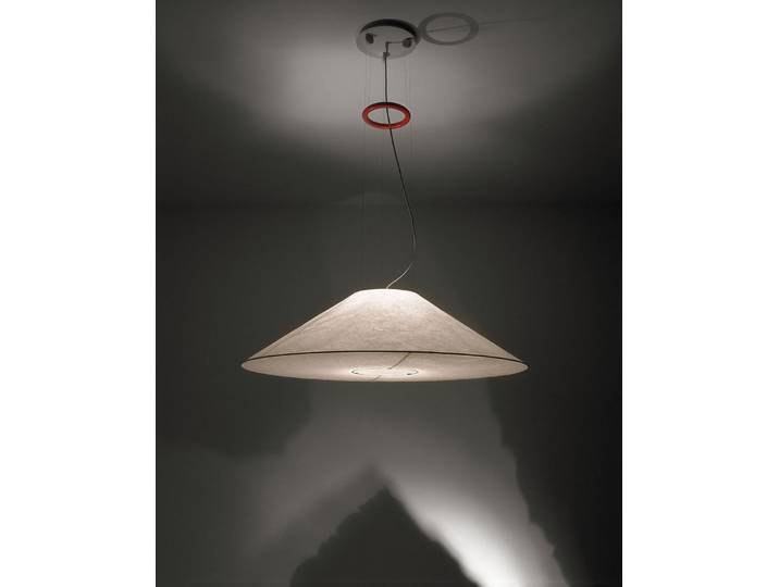 Maru Pendelleuchte H100-160cm - Ingo Maurer - Wohnzimmer - Papier / Karton