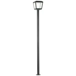 Faro LED Straßenlaterne PLAZA 24W, 3000K, IP54, 219cm, dunkelgrau FAR-75607