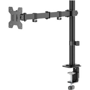 Goobay Monitorhalterung 58528, VESA 75x75 & 100x100 mm, für Tisch, höhenverstellbar, drehbar, bis 32 Zoll, 1 Monitor