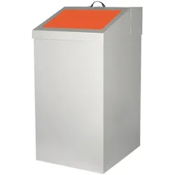 SZ Metall Abfalleimer 54 Liter orange, 34x65x38 cm