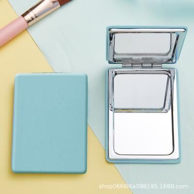 Fusion Finds Portable Compact Makeup Mirror Folding Pocket Travel Mirror For Makeup, Touch Ups & Everyday Carry blue