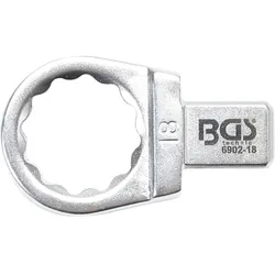 BGS Einsteck-Ringschlüssel 18 mm Aufnahme 9 x 12 mm - 6902-18