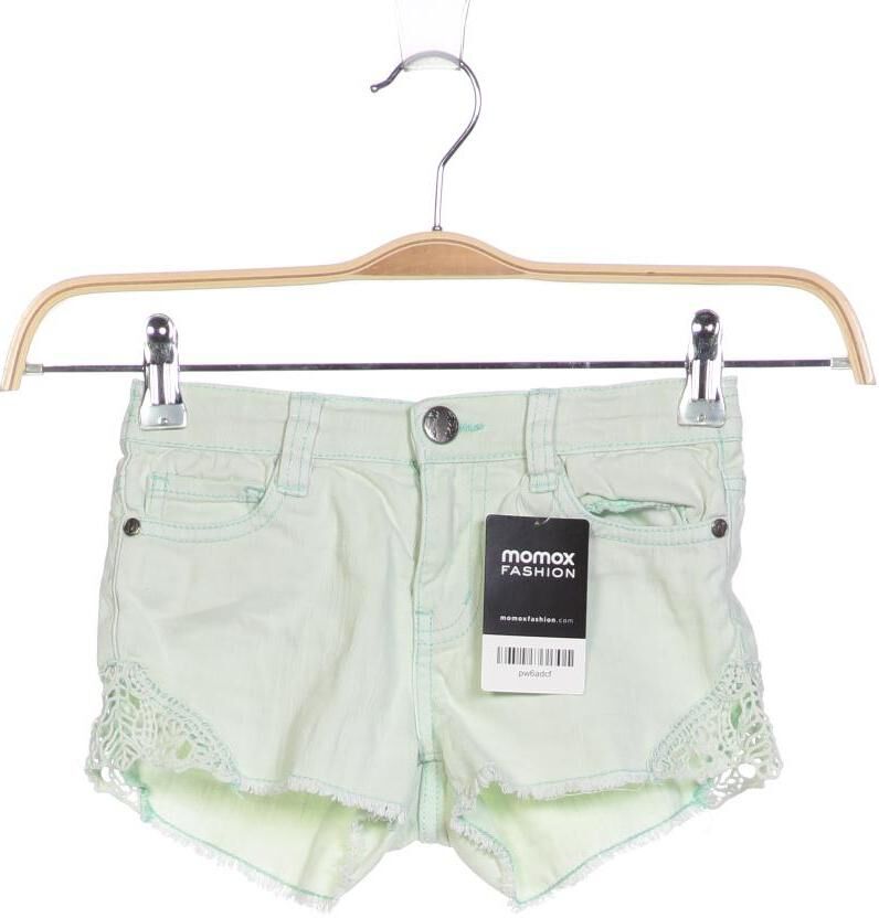 KIK KID Mädchen Shorts, Hellgrün, Gr. EU 116, Baumwolle / Elasthan - Second Hand