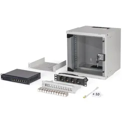 Digitus Netzwerk-Set SOHO Pro, 254 mm (10") - 6HE, 315 x 300 mm (B x T)