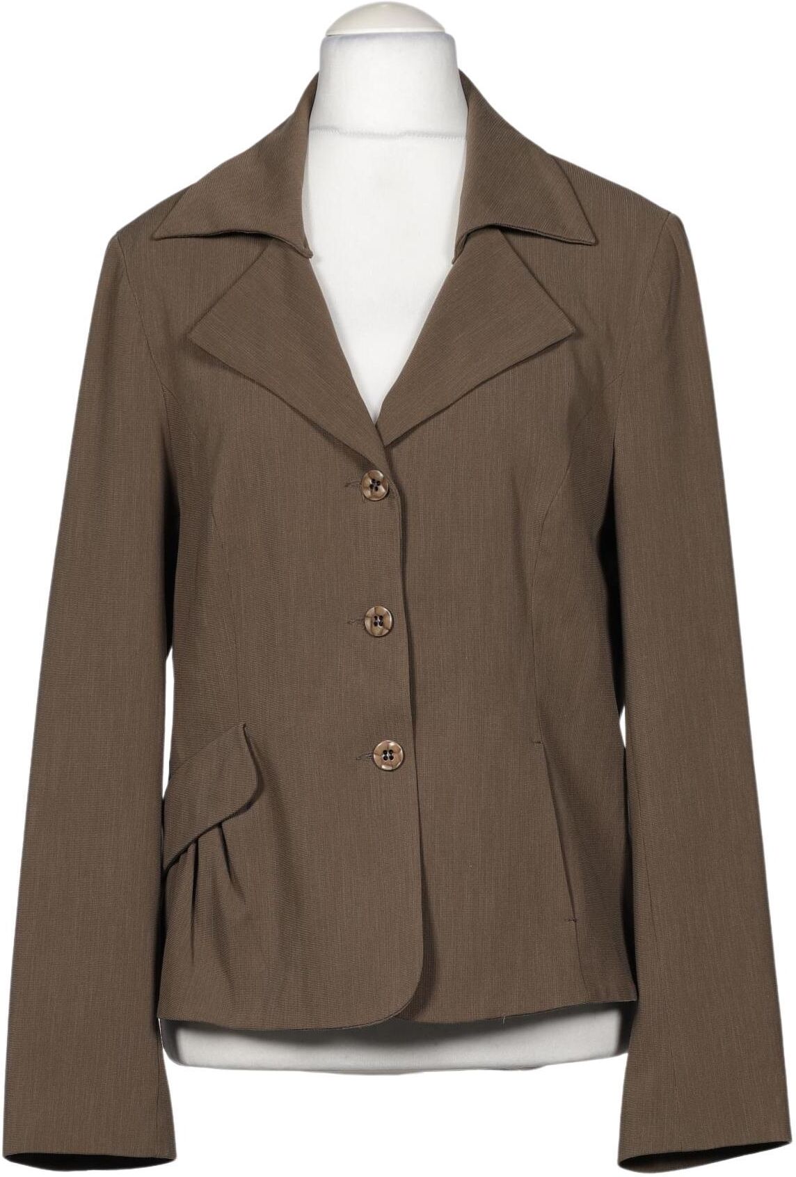 Evelin Brandt Berlin Damen Blazer, Braun, Gr. EU 42, Synthetik - Second Hand