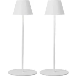 Casativo, Stehlampe, 2er-Set Moderne höhenverstellbare LED-Stehlampe, dimmbar, weiss, 50 /90/130 cm (450 lm)