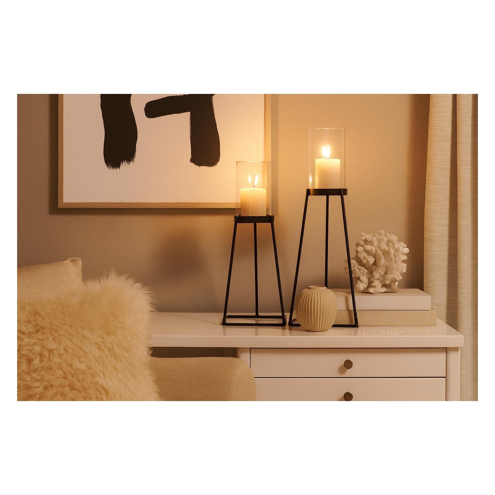 möbel direkt online 2tlg. Kerzenständer 2er-Set schwarz