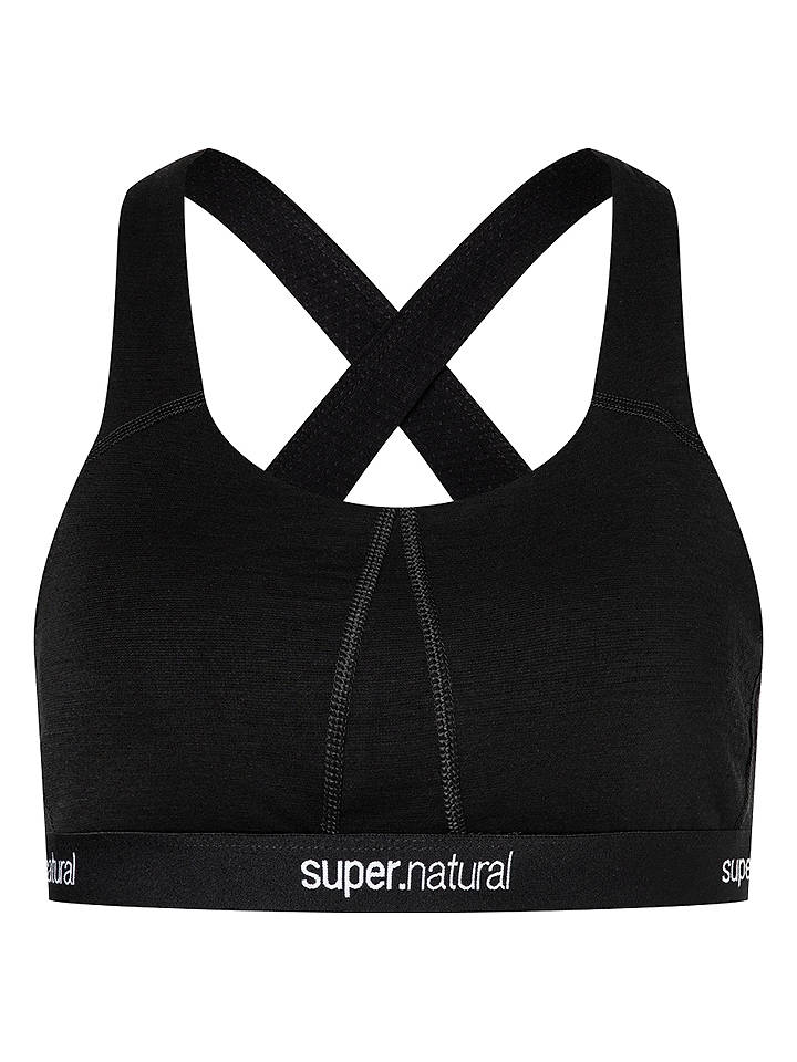 super.natural Sport-BH "Feel Good" in Schwarz - L