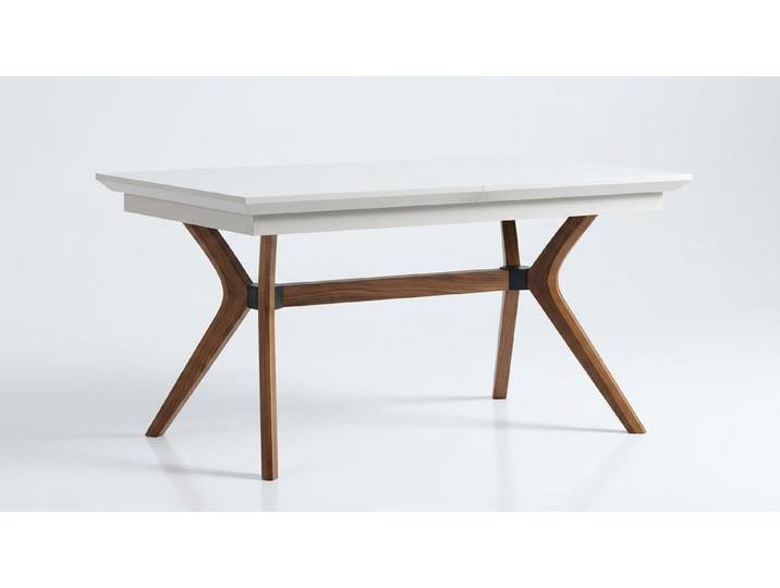 JVmoebel Esstisch Modern weißer ausklappbarer Tisch rechteckig bequem praktisch, Made in Europa