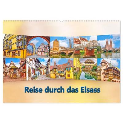 Reise durch das Elsass (Wandkalender 2027 DIN A2 quer), CALVENDO Monatskalender