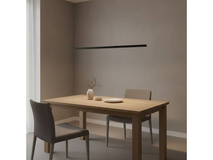 Rechte hanglamp Deos zwart Lyora - 109384