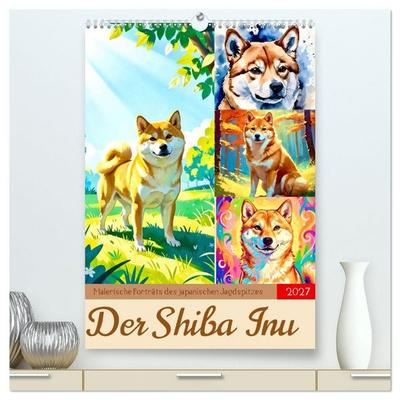 Der Shiba Inu (hochwertiger Premium Wandkalender 2027 DIN A2 hoch), Kunstdruck in Hochglanz